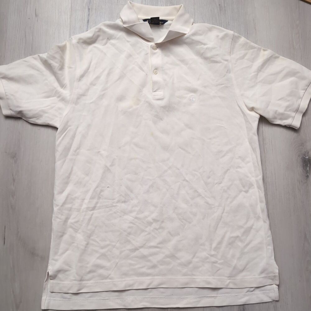 Brooks Brothers Polo Mens L Red Double Mercerized Cotton Performance Knit